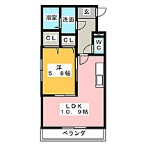 カムズエイト  ｜ 三重県津市末広町（賃貸アパート1LDK・2階・40.20㎡） その2