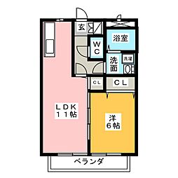 間取図画像 1LDK