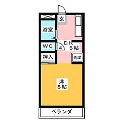 間取図画像 1K