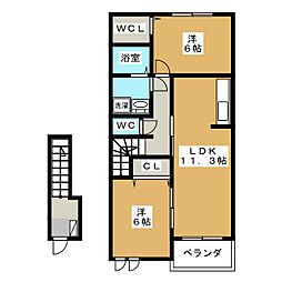 間取図画像 2LDK