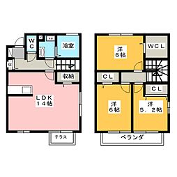 ＨＯＰＥ　ＳＴＥＬＬＡ　Ａ 1階3LDKの間取り