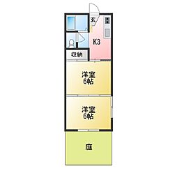 シャンパレスワコー 1Kの間取図画像