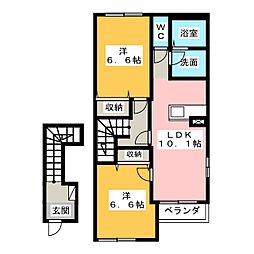 チアーズシャンパーニュ 2LDKの間取図画像