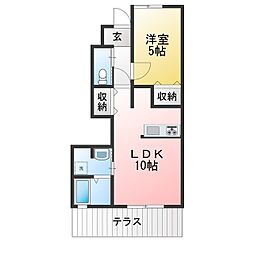 プレタメゾン3 1LDKの間取図画像
