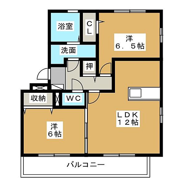 キセギ　シロエ　II ｜三重県鈴鹿市江島町(賃貸アパート2LDK・1階・57.98㎡)の写真 その2