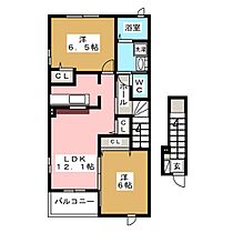 フレグランス鼓ヶ浦Ｂ  ｜ 三重県鈴鹿市寺家３丁目（賃貸アパート2LDK・2階・58.86㎡） その2