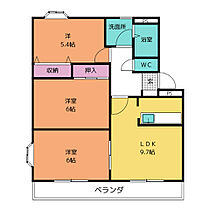 Ｗｏｏｄ　Ｈｉｌｌｓ　Ｂ棟  ｜ 三重県鈴鹿市高岡台２丁目（賃貸マンション3LDK・1階・57.75㎡） その2