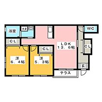 アーチェロ  ｜ 三重県鈴鹿市池田町（賃貸アパート2LDK・1階・60.47㎡） その2