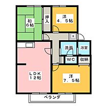 サンビレッジ白子　Ｄ棟  ｜ 三重県鈴鹿市中江島町（賃貸アパート3LDK・2階・67.00㎡） その2