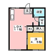 コーポ杉谷3  ｜ 三重県鈴鹿市住吉町（賃貸アパート1LDK・1階・34.02㎡） その2