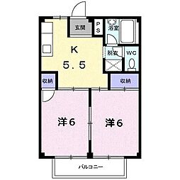 間取図画像 2DK