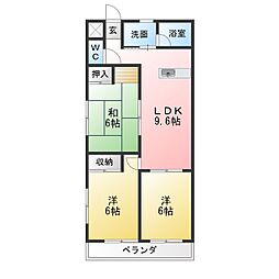 リバティー桜島 3LDKの間取図画像