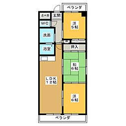 ボヌール 3LDKの間取図画像
