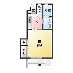 リベロ・F 1Kの間取図画像