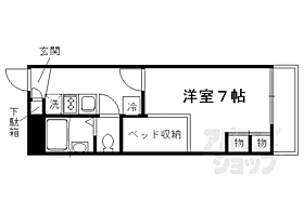 京都府京都市伏見区深草大亀谷安信町（賃貸アパート1K・1階・22.35㎡） その2