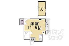 京都府京都市中京区西ノ京大炊御門町（賃貸マンション1R・3階・21.34㎡） その2