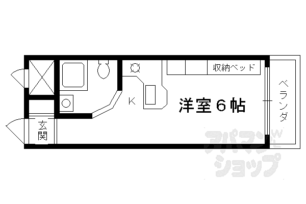 ラ・パルフェ・ド・プレオ 407｜京都府京都市南区唐橋平垣町(賃貸マンション1R・4階・18.20㎡)の写真 その2