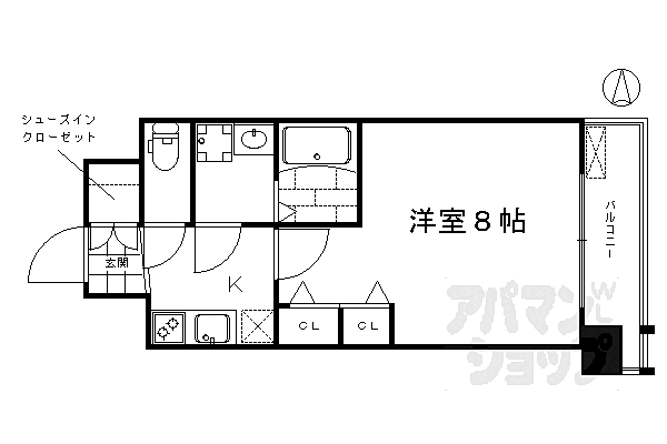 エステムコート京都西大路 416｜京都府京都市南区吉祥院西浦町(賃貸マンション1K・4階・26.79㎡)の写真 その2