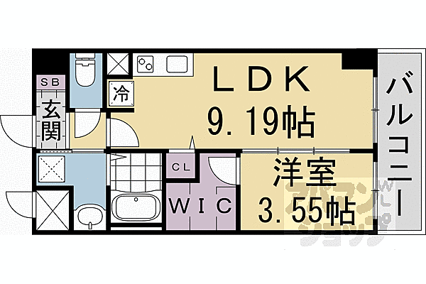 仮称）西大路　ＰＪ 102｜京都府京都市南区吉祥院三ノ宮西町(賃貸マンション1LDK・1階・34.54㎡)の写真 その2