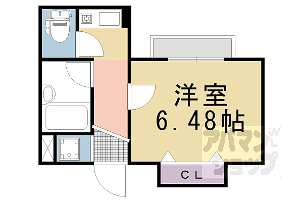 プラネシア星の子山科駅前 307｜京都府京都市山科区竹鼻堂ノ前町(賃貸マンション1K・3階・19.83㎡)の写真 その2