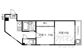 ブランシェ木下 303 ｜ 京都府京都市南区西九条院町（賃貸マンション2K・3階・26.54㎡） その2