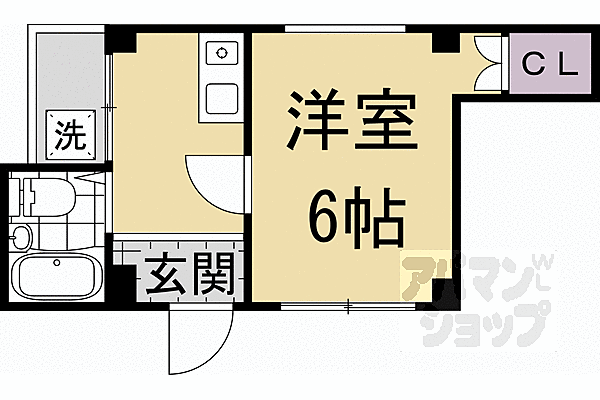 ココ山科 402｜京都府京都市山科区竹鼻竹ノ街道町(賃貸マンション1K・4階・19.72㎡)の写真 その2