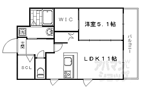 京都府京都市右京区西院西貝川町（賃貸マンション1LDK・6階・45.00㎡） その2