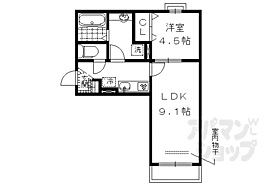 京都府京都市伏見区横大路畑中町（賃貸アパート1LDK・2階・41.66㎡） その2