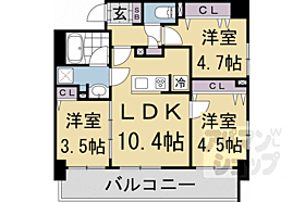 ブランシエスタ山科大塚 505 ｜ 京都府京都市山科区大塚中溝（賃貸マンション3LDK・5階・54.00㎡） その2