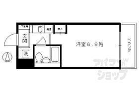 京都府京都市下京区西洞院通綾小路上ル妙伝寺町（賃貸マンション1K・8階・17.10㎡） その2