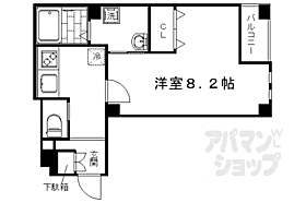 京都府京都市右京区西院春日町（賃貸マンション1K・2階・28.26㎡） その2