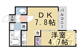 京都府京都市右京区太秦乾町（賃貸マンション1DK・2階・28.58㎡） その2