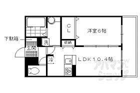 京都府京都市伏見区竹田北三ツ杭町（賃貸アパート1LDK・3階・45.04㎡） その2