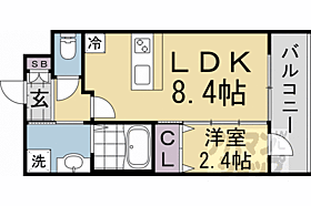 ＭＪＣ京都西大路I 202 ｜ 京都府京都市南区吉祥院池ノ内町（賃貸マンション1LDK・2階・28.63㎡） その2