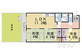 ソシアル大山崎 107 ｜ 京都府乙訓郡大山崎町大山崎西高田（賃貸マンション3LDK・1階・59.22㎡） その1