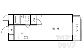 京都府京都市右京区嵯峨大覚寺門前八軒町（賃貸マンション1K・4階・20.00㎡） その2