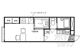 京都府京都市右京区太秦一ノ井町（賃貸アパート1K・2階・22.35㎡） その2