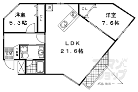 ＰＡＲＫ　ＨＩＬＬＳ　ＯＹＡＫＥ　ＶＩＬＬＡ　4 302 ｜ 京都府京都市山科区大宅御所田町（賃貸マンション2LDK・3階・71.54㎡） その2