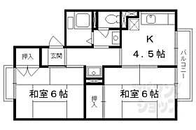 京都府京都市伏見区桃山町安芸山（賃貸アパート2K・1階・38.00㎡） その2