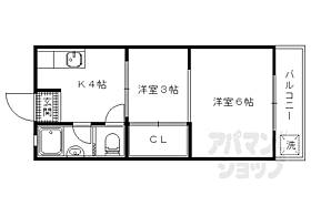 マンション山科 A2-5 ｜ 京都府京都市山科区東野中井上町（賃貸マンション2K・2階・26.50㎡） その2