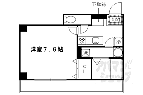 京都府京都市伏見区車町（賃貸マンション1K・5階・24.15㎡） その2