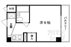 第6長栄サンシャインみささぎ 403 ｜ 京都府京都市山科区御陵進藤町（賃貸マンション1K・4階・20.80㎡） その2