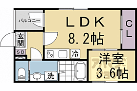 ＰＲＥＭＩＵＭ　ＣＯＵＲＴ　山科椥辻 202 ｜ 京都府京都市山科区椥辻中在家町（賃貸アパート1LDK・2階・30.21㎡） その2