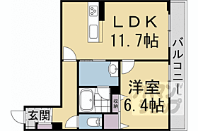 シャーメゾン　ディーノヴノー 202 ｜ 京都府京都市東山区大仏南門通大和大路東入4丁目東瓦町（賃貸マンション1LDK・2階・46.66㎡） その2