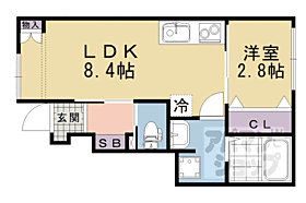 京都府京都市伏見区深草平田町（賃貸アパート1LDK・1階・30.33㎡） その2