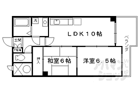 京都府京都市伏見区桃山最上町（賃貸マンション2LDK・3階・51.30㎡） その2