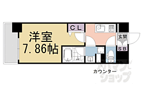 ＣＡＶＡＮＡ九条烏丸 501 ｜ 京都府京都市南区東九条明田町（賃貸マンション1K・5階・25.24㎡） その2