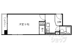 ピアッツァ・アルテ 5階1Kの間取り