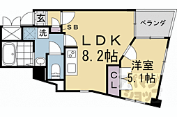 ＰＡＯ　ＣＯＵＲＴ　ＯＴＯＷＡ 3階1LDKの間取り
