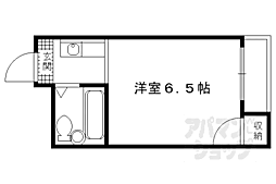 京阪宇治線 桃山南口駅 徒歩2分の賃貸マンション 4階1Kの間取り